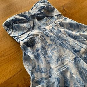 Strapless A-line dress with pockets